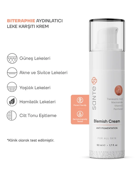 Sante Plus Cilt Lekelerini Gidermeye Yardımcı Aydınlatıcı Ton Eşitleyici Leke Kremi 50 ML - 2