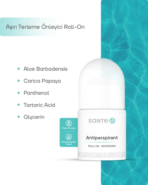 Sante Plus Koltuk Altı Beyazlatıcı Terleme Önleyici Antiperspirant Roll-On 50 ML - 3