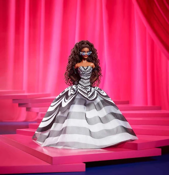 Orjinal Barbie Mavi Safir 65. Yıl Dönümü Bebeği ESMER - 3