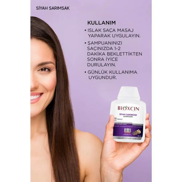 Bioxcin Siyah Sarımsak Şampuanı 3 al 2 öde (3x300ml) - 3