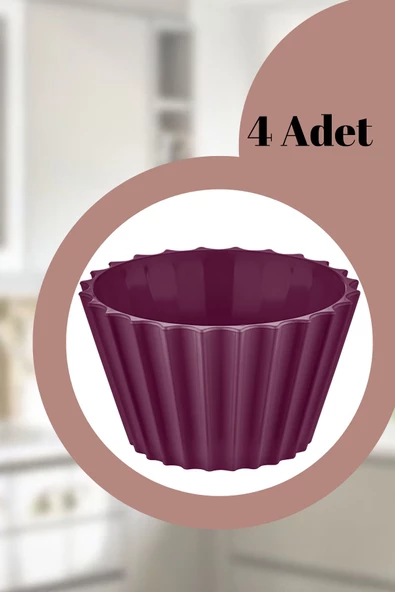 Safir Kristal Çerezlik Kase 4 Adet 200ml Mavi - 6