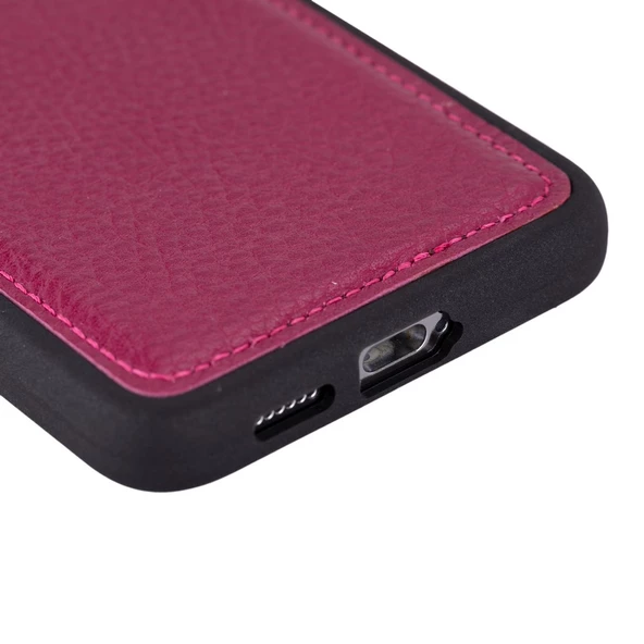 Samsung Galaxy S24 Uyumlu Deri Arka Kapak Gül Kurusu - 3