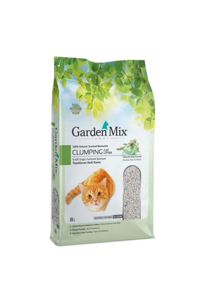 Gardenmix Bentonit Marsilya Sabunlu Kedi Kumu İnce 10 Lt