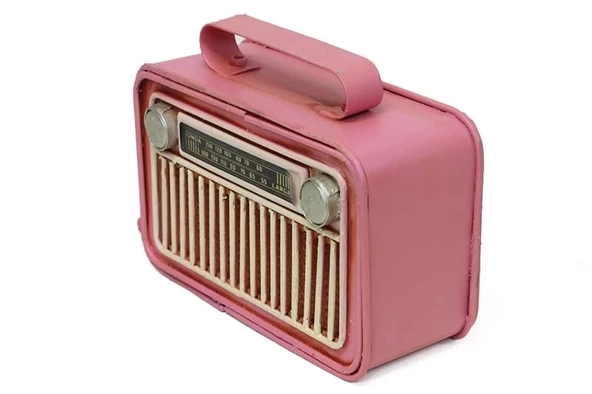 Dekoratif Metal Radyo - Resim 3