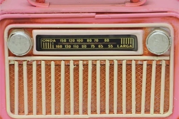 Dekoratif Metal Radyo - Resim 5