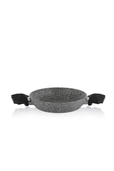 Cory 4 Parça Tava Seti Granit Wok Krep Grill Sahan 4'lü Set Çeyiz Seti Tava Set - Resim 6