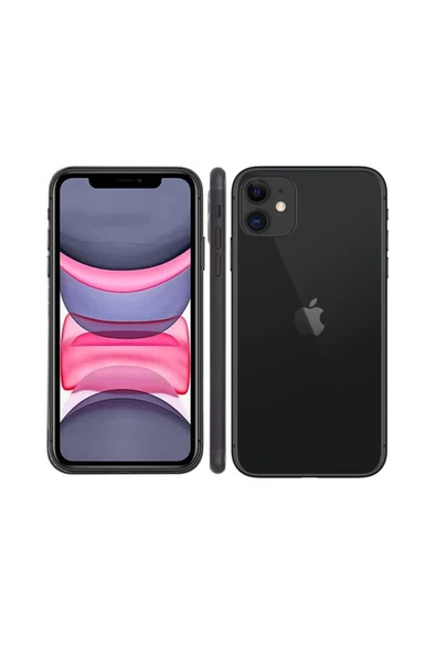 İphone 11 64 Gb Siyah Yenilenmiş Cep Telefonu A kalite - 2