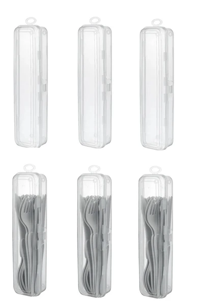 5 Adet Multix Çatal Kaşık Bıçak Saklama Kutusu Çeyizlik Kaşık Takımları Düzenleyici Saklama Kabı - Resim 3