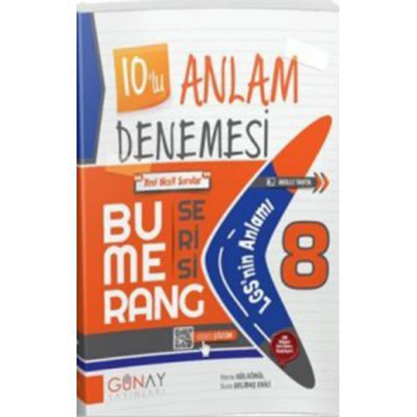 Günay 8.Sınıf Bumerang 10lu Anlam Denemeleri