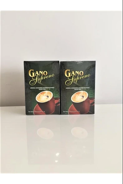 Gano Supreno Ginseng, Ganoderma Mantarı ve Kahveli İçecek 2'li Paket