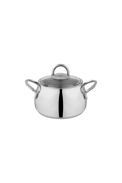 New Trendy Çelik Tencere Seti 8 Parça Inox - Resim 6