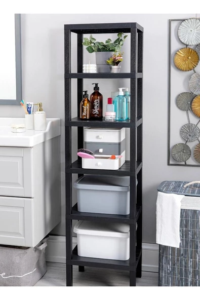 Shelf 6 Katlı Düzenleyici Raf Ünitesi Kitaplık, Banyo, Mutfak Rafı. Ayakkabılık, organizer