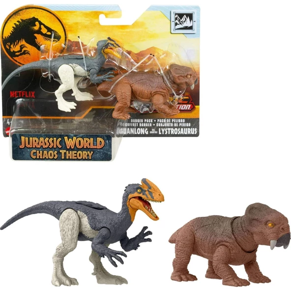 Jurassic World Tehlikeli Dinozor Guanlong vs Lystrosaurus HLN49-HTK55