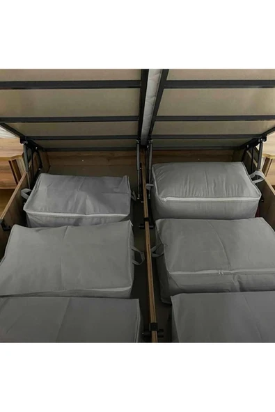 STD 6 Adet Büyük Boy Antrasit Bazaaltı Hurç 64 X 45 X 22 Cm Klasik - 3