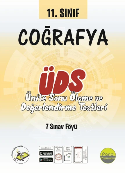 Pano 11.Sınıf Coğrafya Ünite Değerlendirme Sınavı