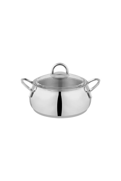 New Trendy Çelik Tencere Seti 8 Parça Inox - Resim 4