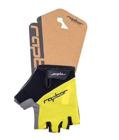Raptor Cırtlı Eldiven Kısa Parmak Bisiklet Eldiveni MTB Yarım Parmak Eldiven XL Beden Lime
