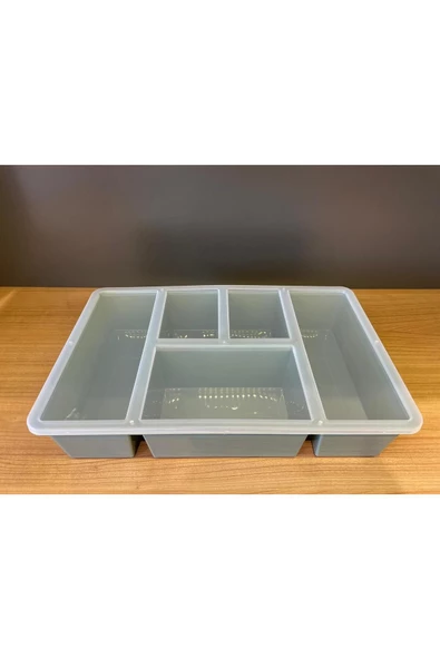 Luna Yeşil Bölmeli Çekmece Içi Düzenleyici, Kapaklı Makyaj ,takı Düzenleyici Ofis Masaüstü Organizer - Resim 4