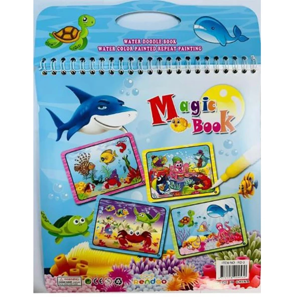 Magic Water Sihirli Boyama Kitabı - Denizaltı Canlıları - 3