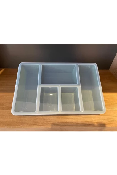 Luna Yeşil Bölmeli Çekmece Içi Düzenleyici, Kapaklı Makyaj ,takı Düzenleyici Ofis Masaüstü Organizer - Resim 2