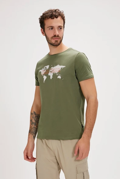 Bad Bear Globe T-Shirt Erkek T-Shirt - 2