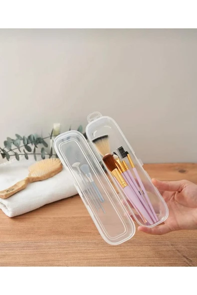 3 Adet Multix Kalem Silgi Kutusu - Çanta İçi Makyaj Malzemesi Düzenleyici Saklama Kabı - Resim 3