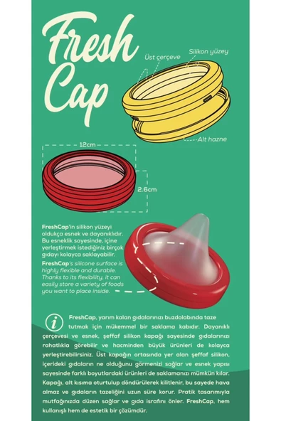 3 Adet  Fresh Cup Buzdolabı Limon Elma Tazeliğini Koruyan Saklama Kabı Kokutmaz Soğan Kutusu - 2