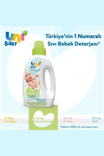 Uni Baby Çamaşır Deterjanı Sensitive Hassas Dokunuş 2X1500ml - 2