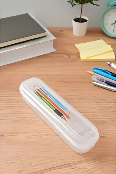 2 Adet Multix Kilitli Kapak Kalemlik - Çanta İçi Düzenleyici Saklama Kabı - Resim 4