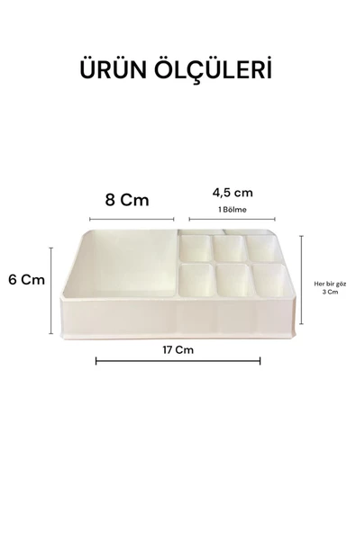 Golden Masaüstü Makyaj Organizeri Ruj Standı Serum Parfüm Kalemlik Makyaj Fırçası Düzenleyici Raf - 4