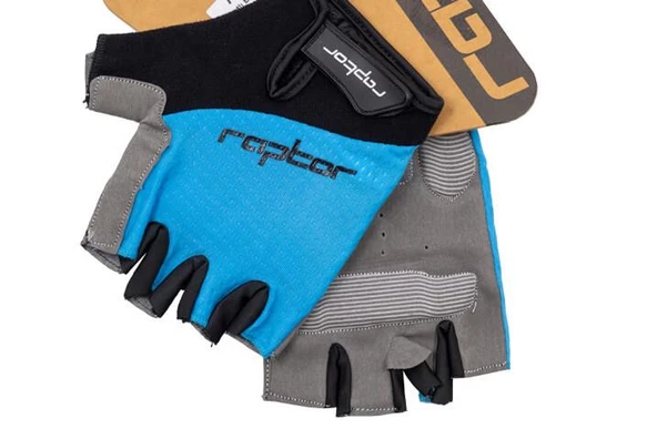 Raptor Cırtlı Eldiven Kısa Parmak Bisiklet Eldiveni MTB Yarım Parmak Eldiven XL Beden Turkuaz - Resim 2