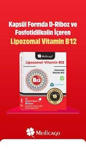 Medicago Liposomal Vitamin B12 30 Kapsül - Resim 2