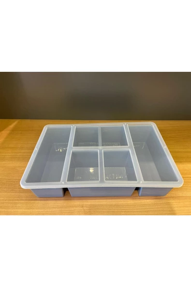 Luna Yeşil Bölmeli Çekmece Içi Düzenleyici, Kapaklı Makyaj ,takı Düzenleyici Ofis Masaüstü Organizer - Resim 5