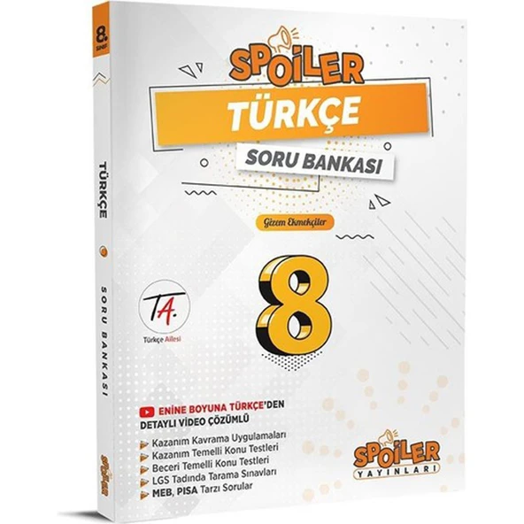 Spoiler 8.Sınıf Spoiler Türkçe Soru Bankası