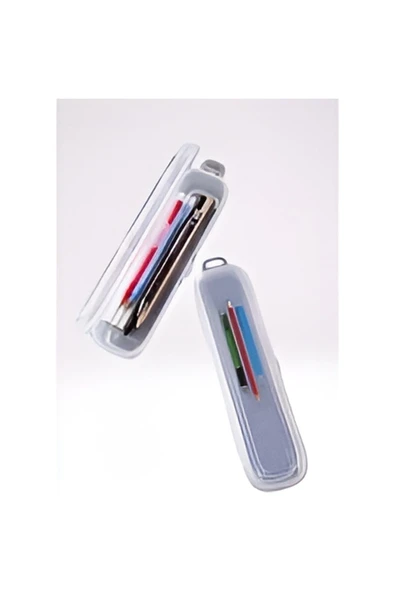 2 Adet Multix Kilitli Kapak Kalemlik - Çanta İçi Düzenleyici Saklama Kabı - Resim 6