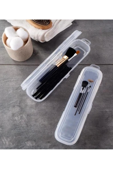 3 Adet Multix Kalem Silgi Kutusu - Çanta İçi Makyaj Malzemesi Düzenleyici Saklama Kabı - Resim 4