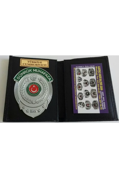 GÜMRÜK MUHAFAZA ROZETLİ CÜZDANI AL - SADECE KURUM ADRESINE GONDERILIR - SIVIL ADRESE GÖNDERİLMEZ ürün görseli 1