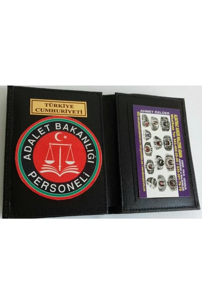 ADALET BAKANLIĞI ROZETLİ CÜZDANI-KURUM ADRESINE GONDERILIR-SIVILE SATILMAZ-SIVIL ADRESE GÖNDERİLMEZ ürün görseli 1