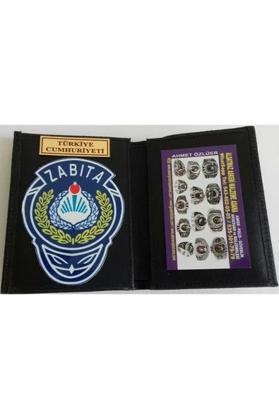 ZABITA ROZETLİ CÜZDANI AL - SADECE KURUM ADRESINE GONDERILIR - SIVIL ADRESE GÖNDERİLMEZ ürün görseli 1