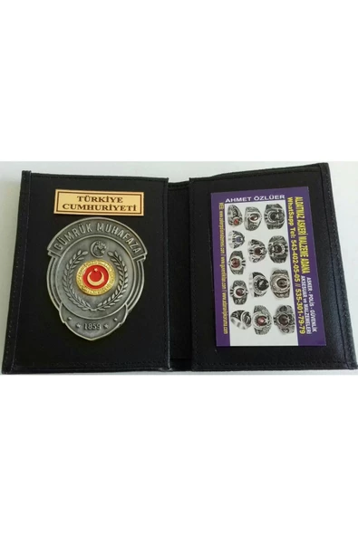 GÜMRÜK MUHAFAZA ROZETLİ CÜZDANI AL - SADECE KURUM ADRESINE GONDERILIR - SIVIL ADRESE GÖNDERİLMEZ ürün görseli 1