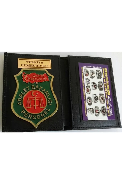 ADALET BAKANLIĞI ROZETLİ CÜZDANI-KURUM ADRESINE GONDERILIR-SIVILE SATILMAZ-SIVIL ADRESE GÖNDERİLMEZ ürün görseli 1