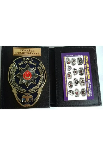 ÖZEL GÜVENLİK ROZETLİ CÜZDAN AL-SIVILE SATILMAZ. ürün görseli 1