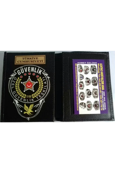 ÖZEL GÜVENLİK ROZETLİ CÜZDAN AL-SIVILE SATILMAZ. ürün görseli 1