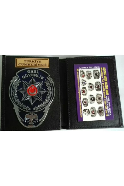 ÖZEL GÜVENLİK ROZETLİ CÜZDAN AL-SIVILE SATILMAZ. ürün görseli 1