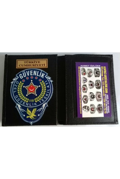 ÖZEL GÜVENLİK ROZETLİ CÜZDAN AL-SIVILE SATILMAZ. ürün görseli 1