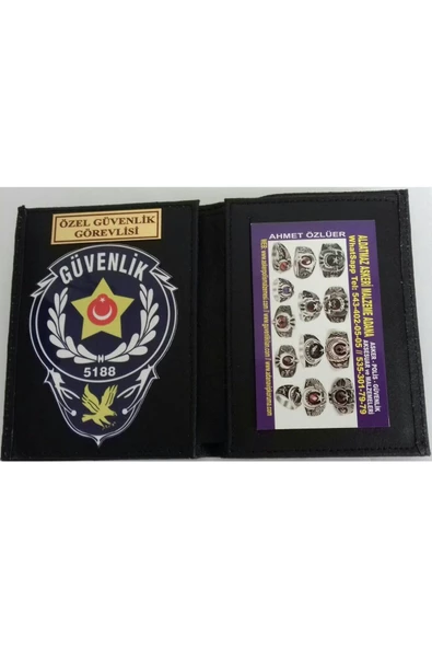 ÖZEL GÜVENLİK ROZETLİ CÜZDAN AL-SIVILE SATILMAZ. ürün görseli 1