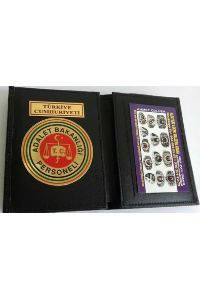 ADALET BAKANLIĞI ROZETLİ CÜZDANI-KURUM ADRESINE GONDERILIR-SIVILE SATILMAZ-SIVIL ADRESE GÖNDERİLMEZ ürün görseli 1