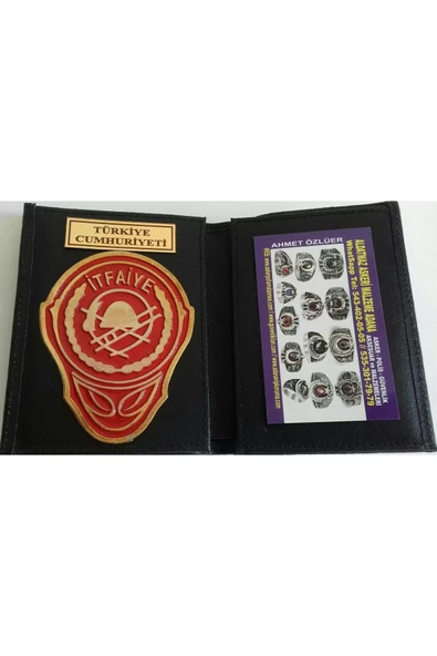 İTFAİYE ROZETLİ CÜZDANI AL - SADECE KURUM ADRESINE GONDERILIR - SIVIL ADRESE GÖNDERİLMEZ ürün görseli 1