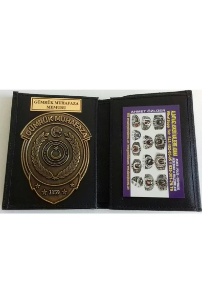 GÜMRÜK MUHAFAZA ROZETLİ CÜZDANI AL - SADECE KURUM ADRESINE GONDERILIR - SIVIL ADRESE GÖNDERİLMEZ ürün görseli 1