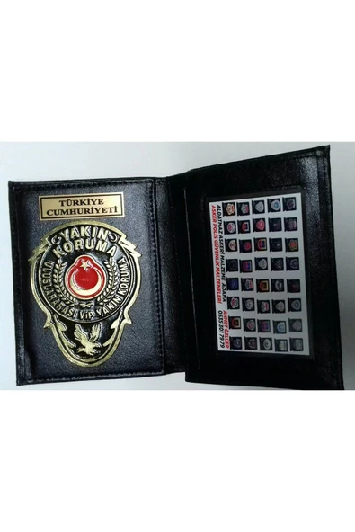 MÜKEMMEL-YAKIN KORUMA ROZETLI CÜZDANI SATINAL,SIPARIS VER.SIVILE SATILMAZ. ürün görseli 1